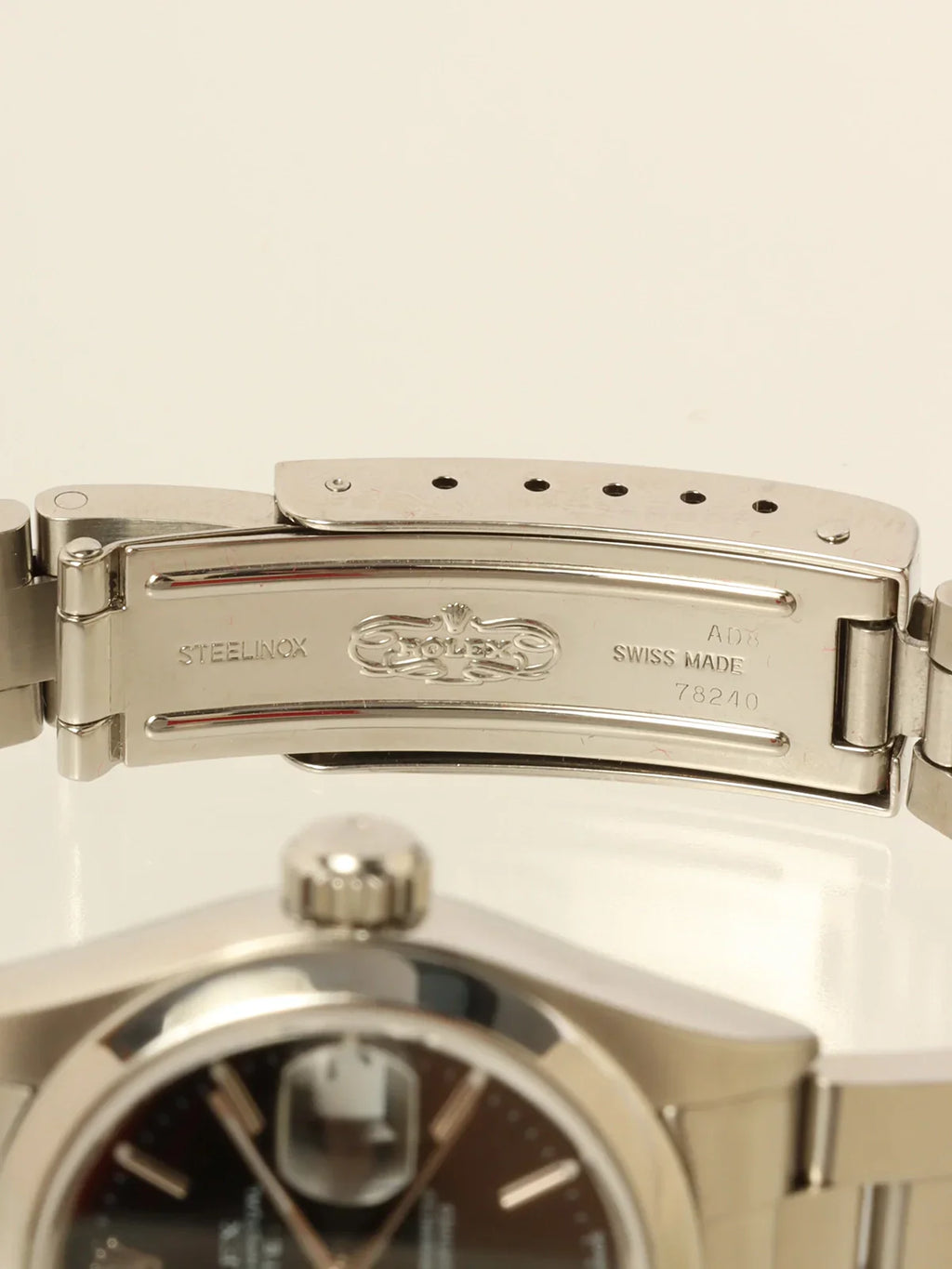 ROLEX Oyster Perpetual Date Silver/Black