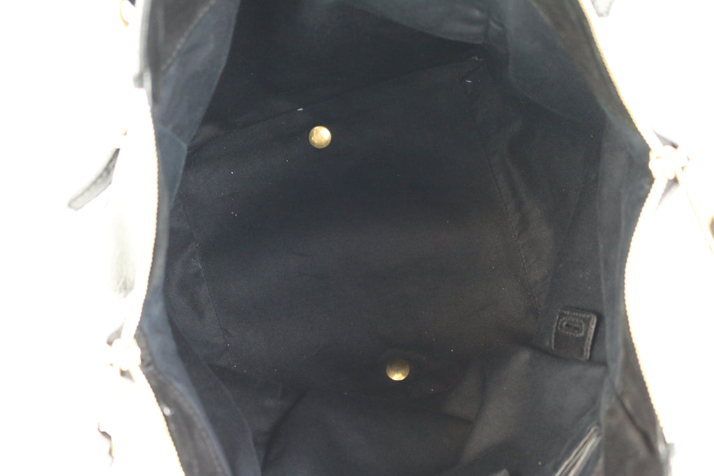 Black Patent Downtown Tote