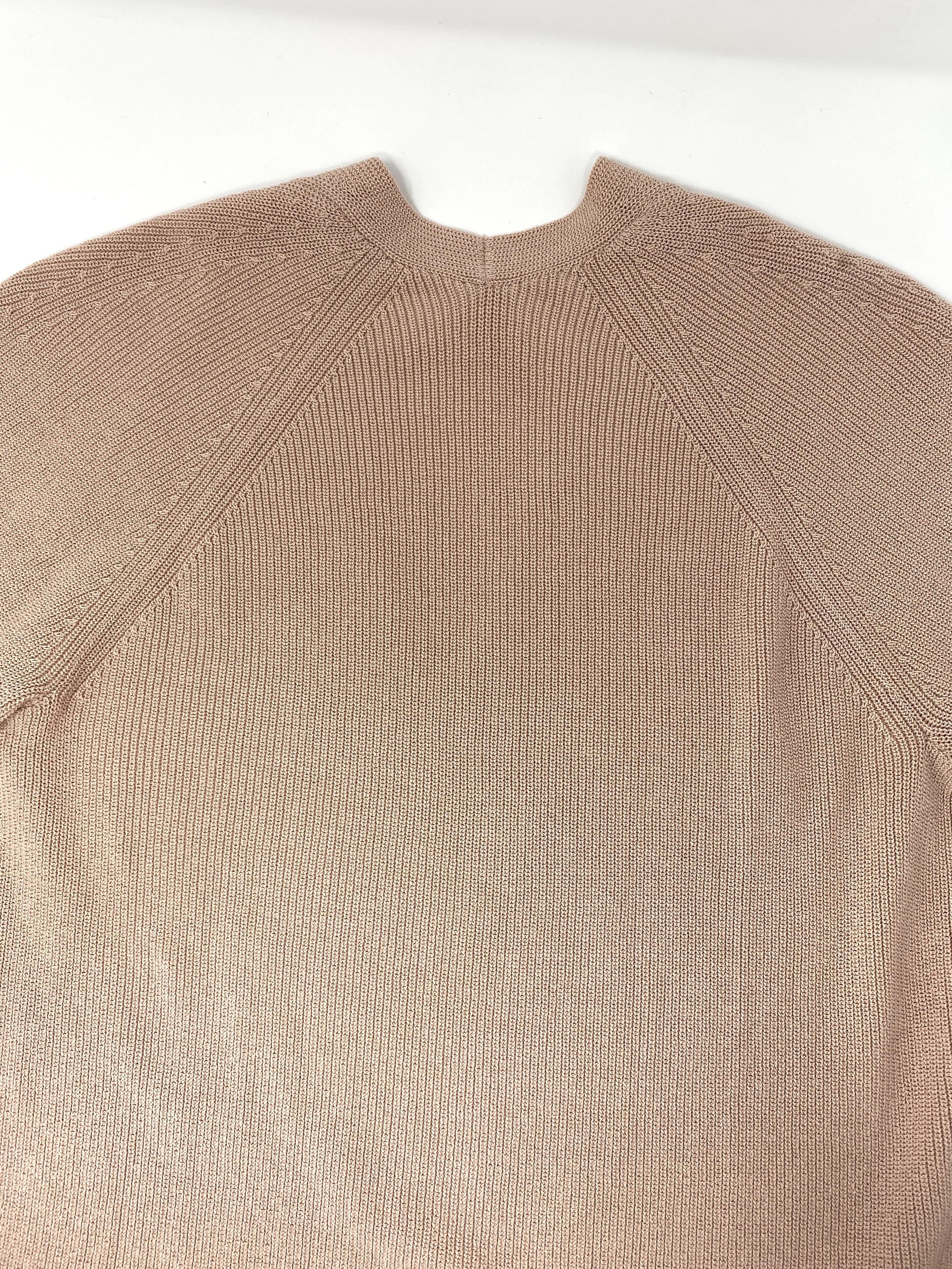 COTTON KNITWEAR IN ROSE - SIZE XS