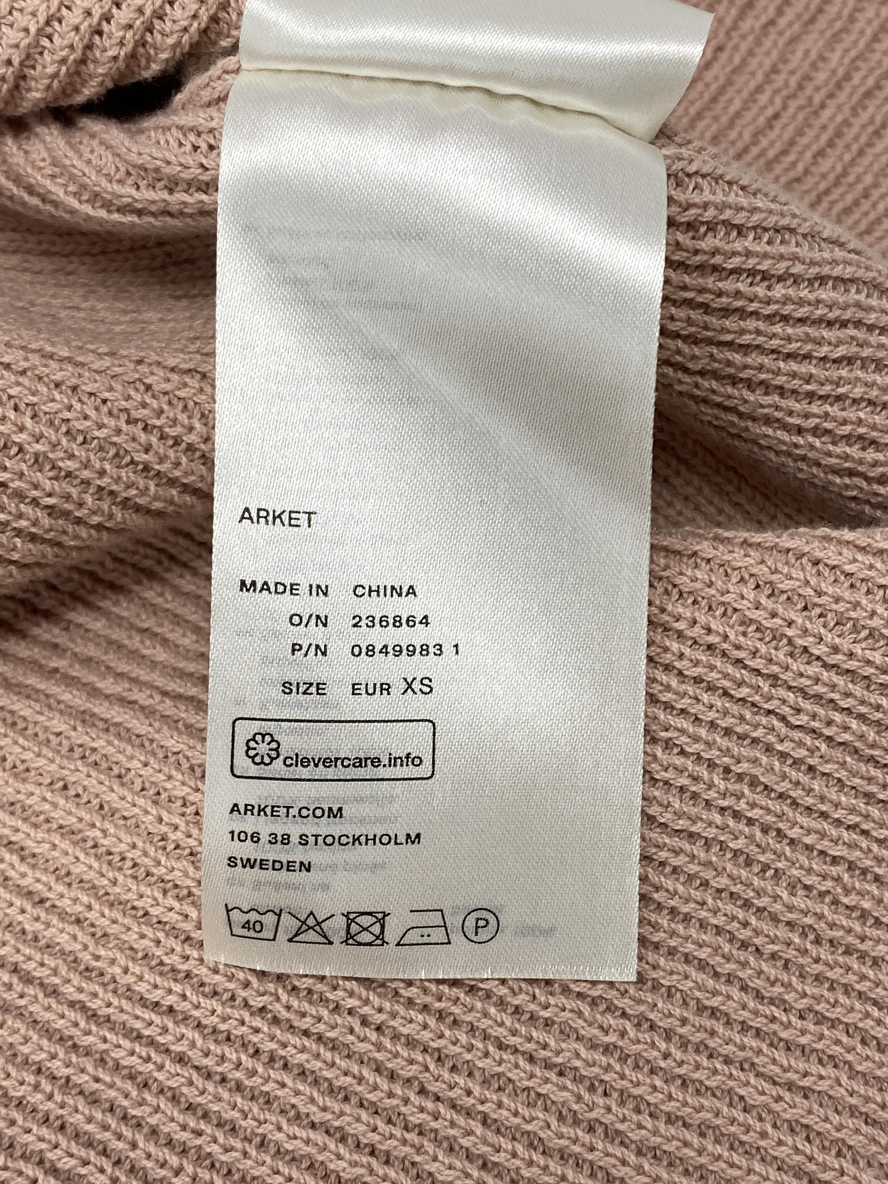 COTTON KNITWEAR IN ROSE - SIZE XS