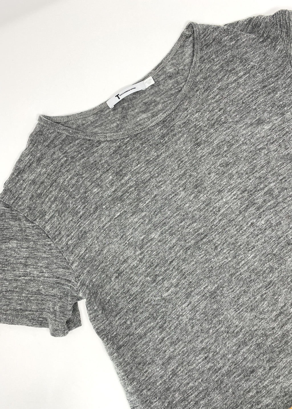 GREY LINEN TEE