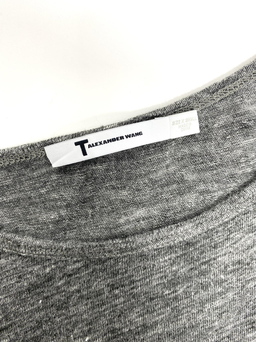 GREY LINEN TEE