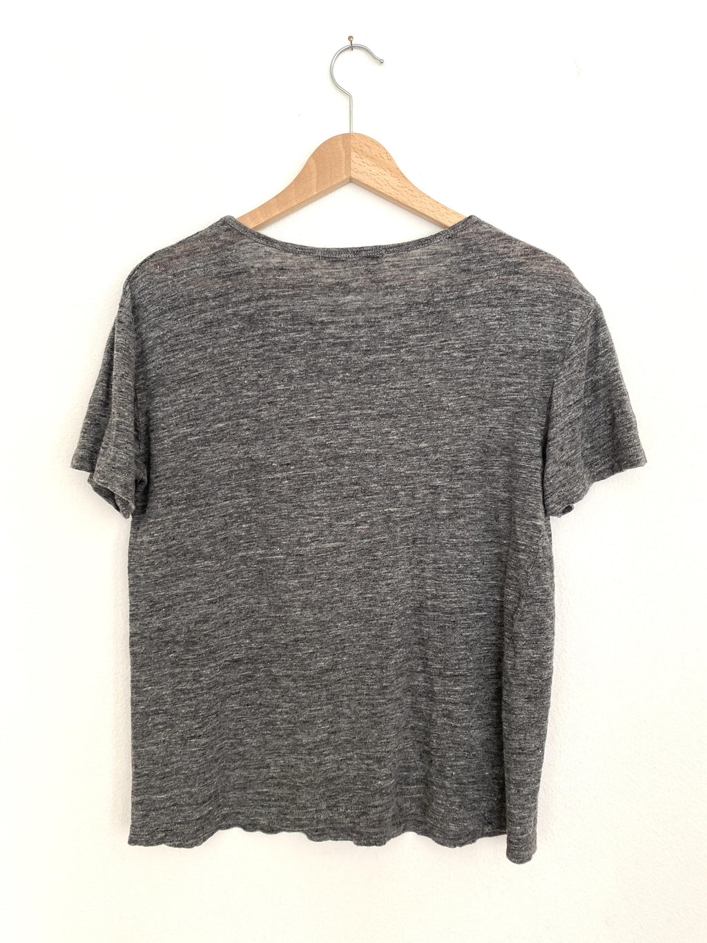 GREY LINEN TEE