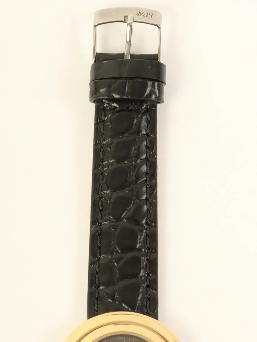 FENDI Boys Round Stripped Face Watch Black/Gold