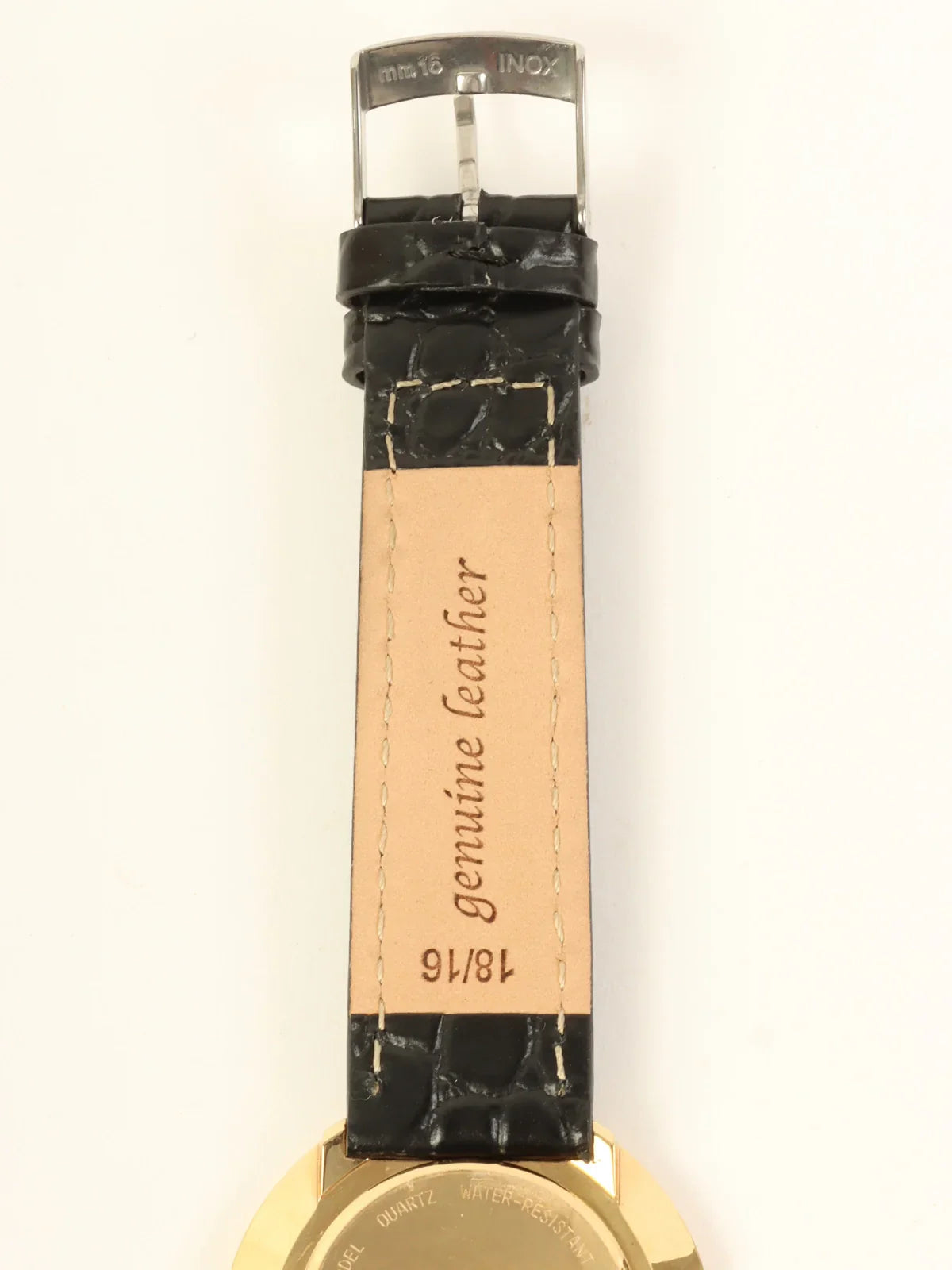 FENDI Boys Round Stripped Face Watch Black/Gold