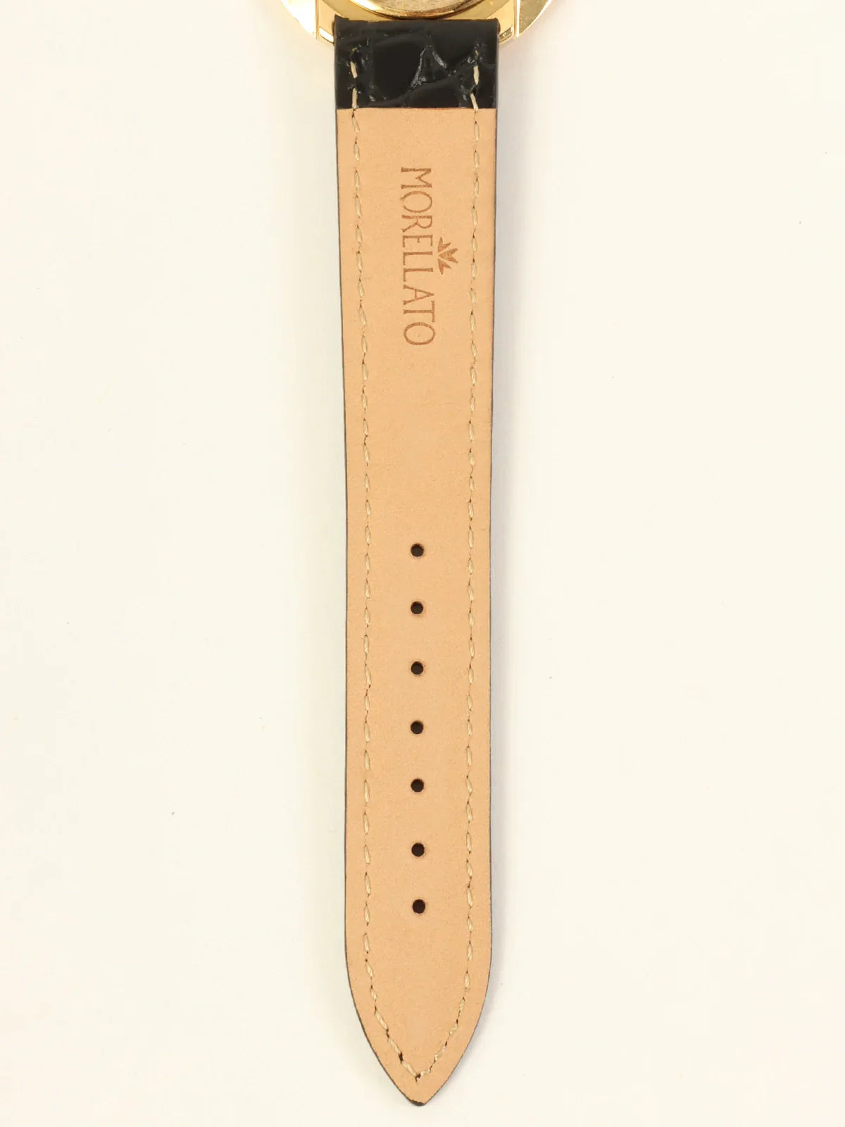 FENDI Boys Round Stripped Face Watch Black/Gold