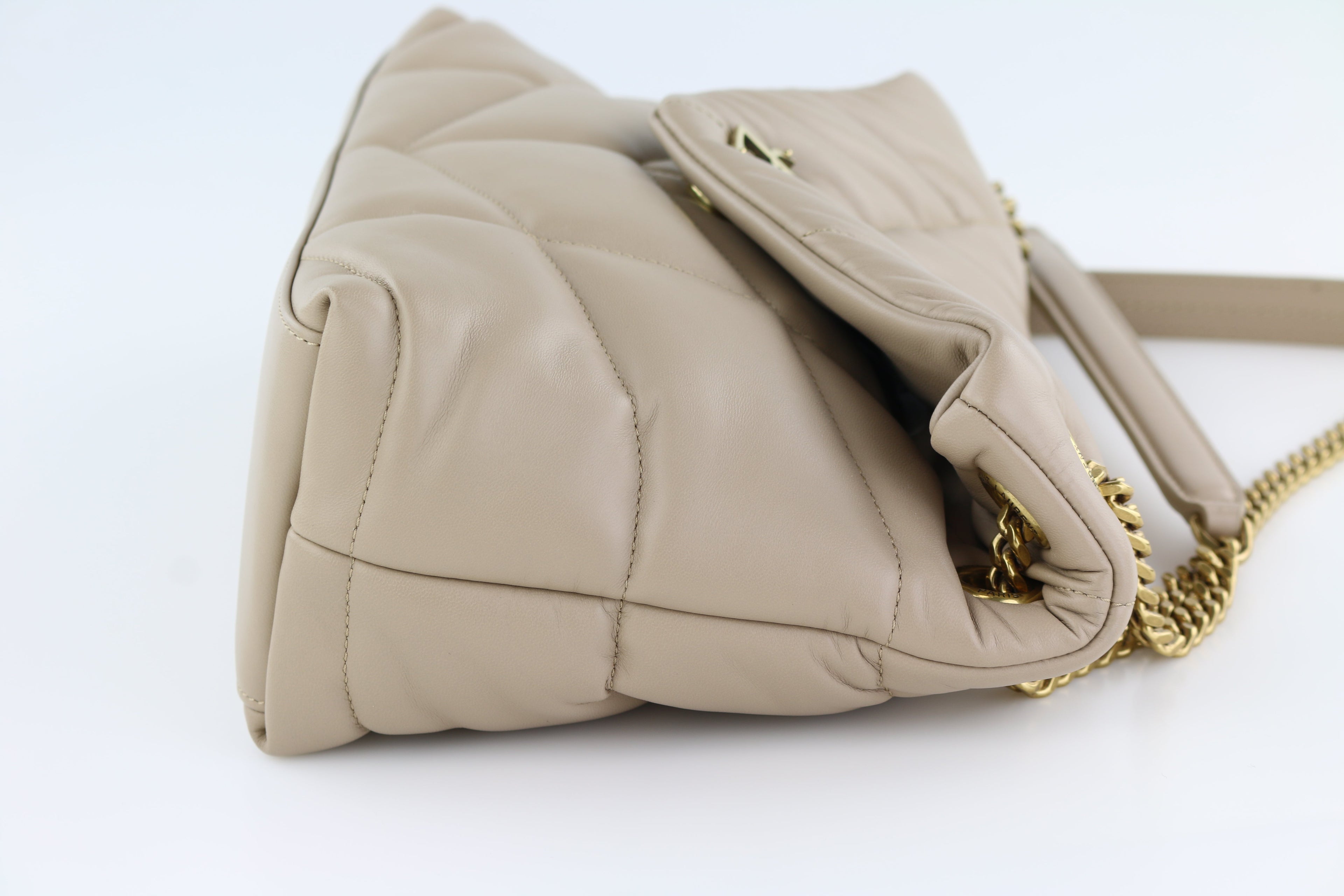 Beige LouLou Small Puffer Bag
