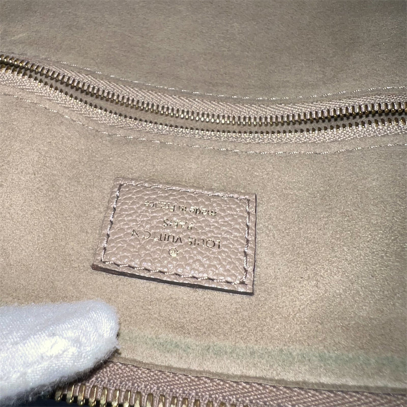 LV Speedy Bandouliere 25 in Tourterelle (Grey) Monogram Empreinte Leather and GHW