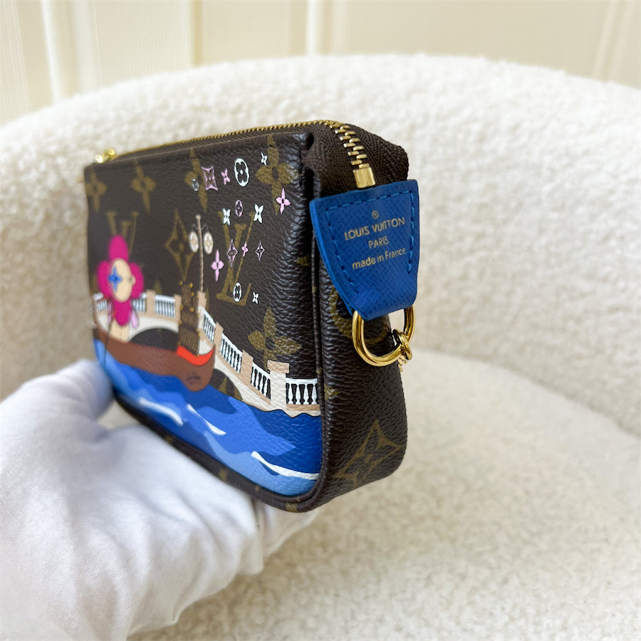 LV Mini Pochette Christmas 2019 Vivienne in Venice Monogram Canvas GHW