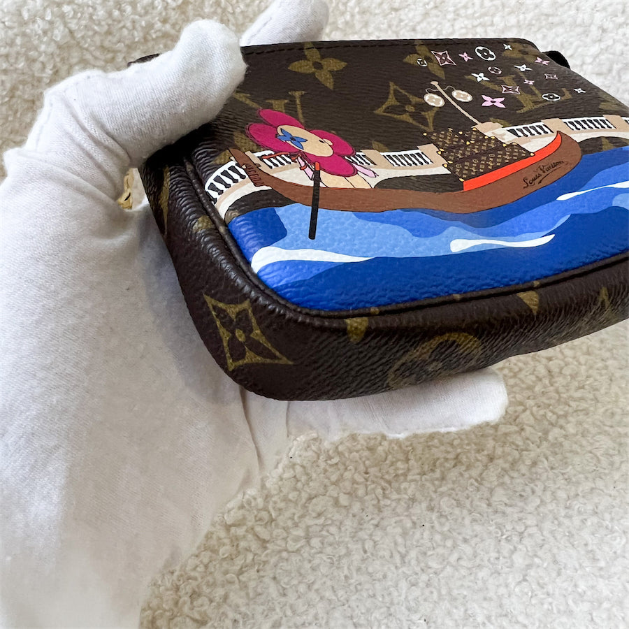 LV Mini Pochette Christmas 2019 Vivienne in Venice Monogram Canvas GHW