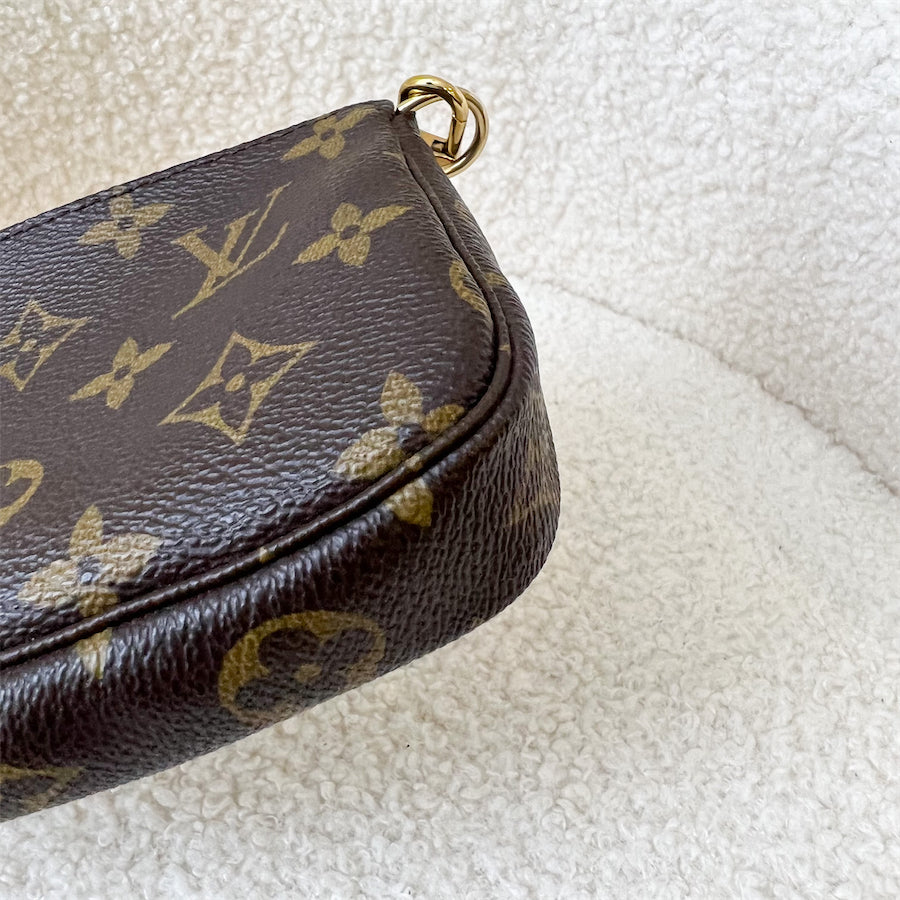 LV Mini Pochette Christmas 2019 Vivienne in Venice Monogram Canvas GHW