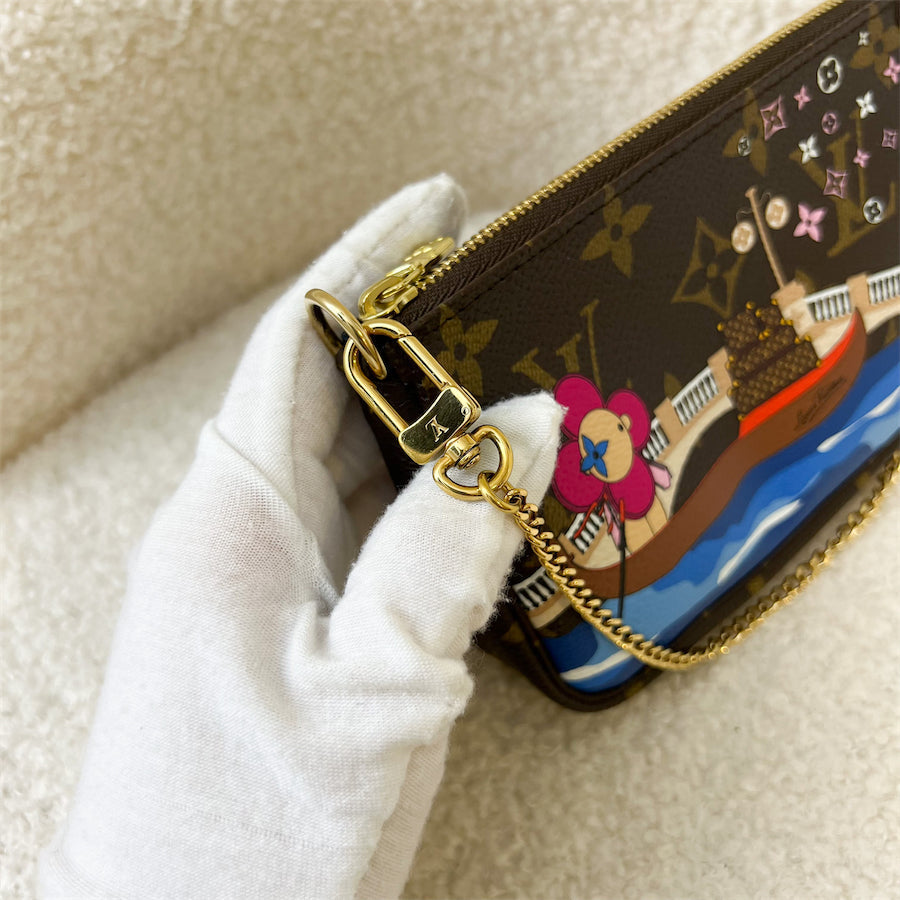 LV Mini Pochette Christmas 2019 Vivienne in Venice Monogram Canvas GHW