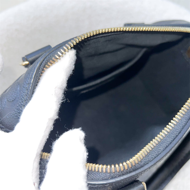 LV Speedy Bandouliere 20 in Black Giant Monogram Empreinte Leather and GHW