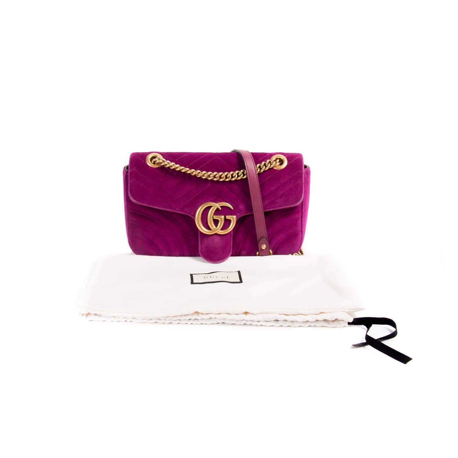 Gucci GG Marmont Small Velvet MetalassÃƒÆ’Ã‚Â© Bag