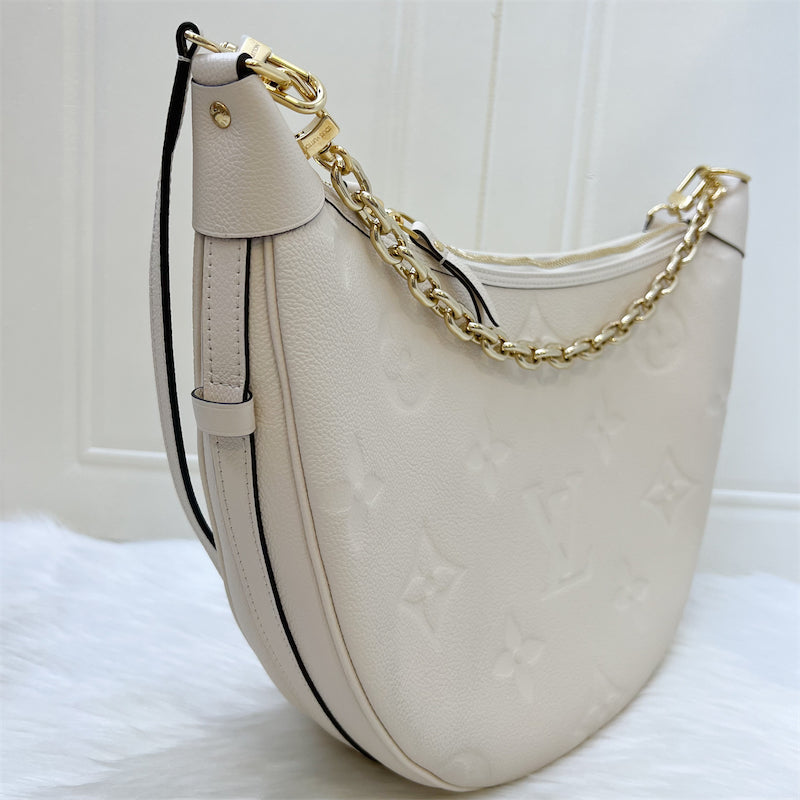 LV Loop Hobo in Creme Empreinte Leather and GHW (With Detachable Pouch)