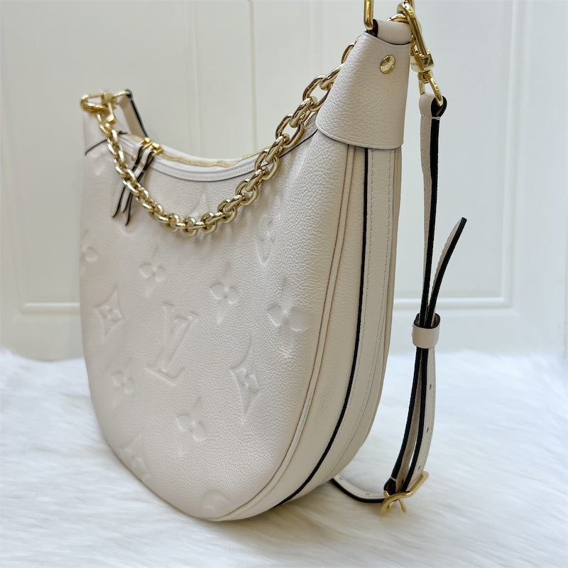 LV Loop Hobo in Creme Empreinte Leather and GHW (With Detachable Pouch)