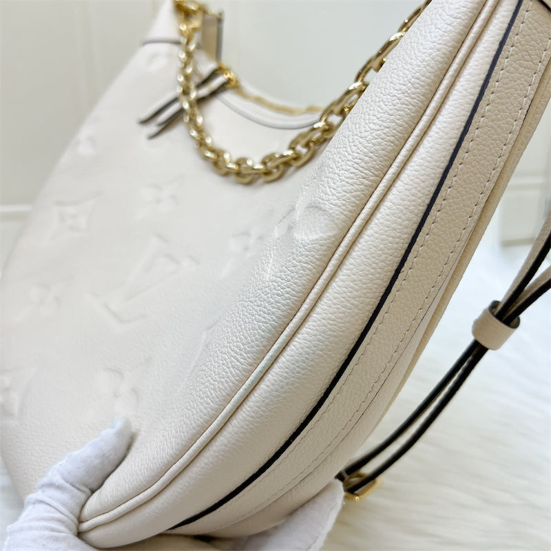 LV Loop Hobo in Creme Empreinte Leather and GHW (With Detachable Pouch)