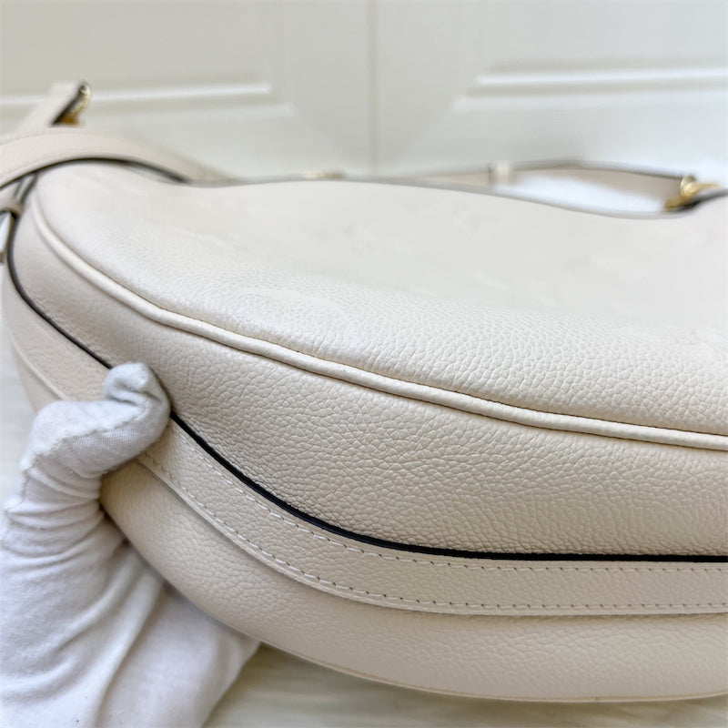 LV Loop Hobo in Creme Empreinte Leather and GHW (With Detachable Pouch)
