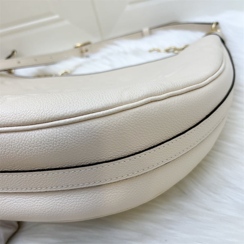 LV Loop Hobo in Creme Empreinte Leather and GHW (With Detachable Pouch)