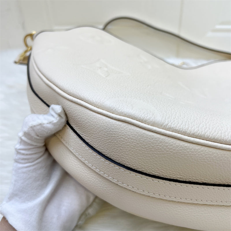 LV Loop Hobo in Creme Empreinte Leather and GHW (With Detachable Pouch)