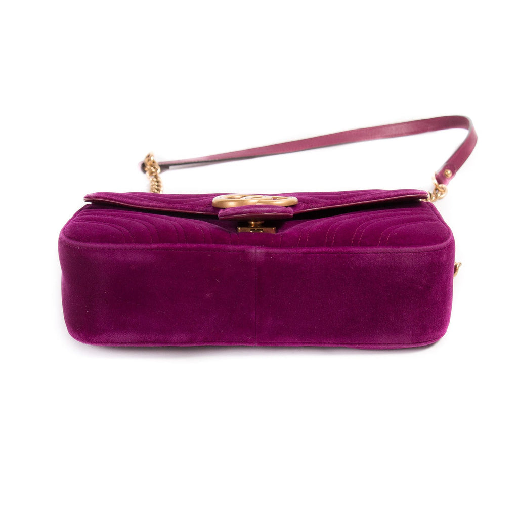 Gucci GG Marmont Small Velvet MetalassÃƒÆ’Ã‚Â© Bag