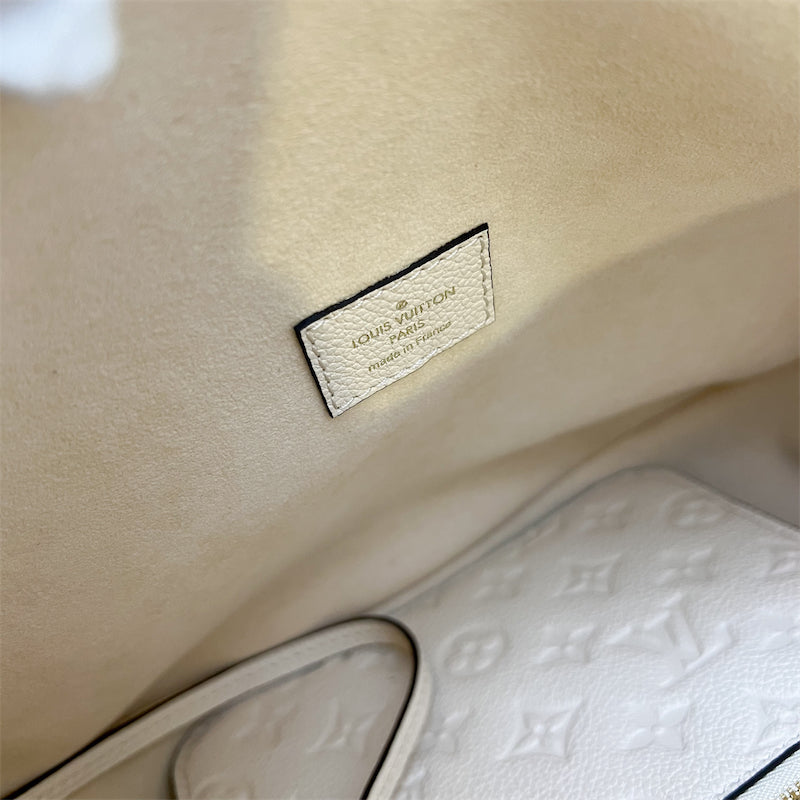 LV Loop Hobo in Creme Empreinte Leather and GHW (With Detachable Pouch)