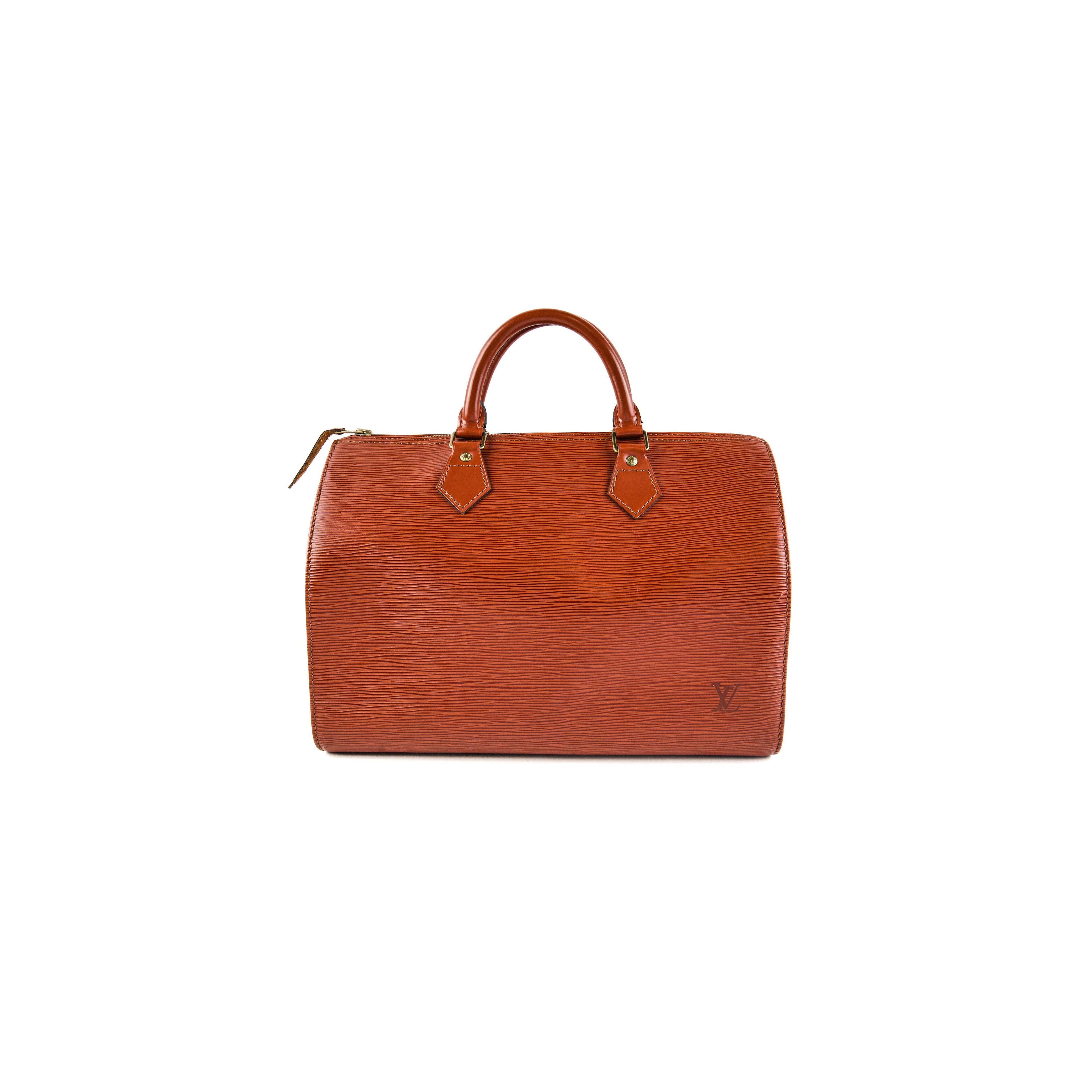 Louis Vuitton Vintage Speedy 30 Epi Leather Brown
