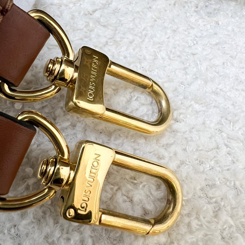 LV Neonoe MM in Monogram Canvas, Caramel Strap and GHW