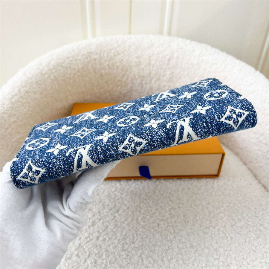 LV Sarah Wallet in Monogram Jacquard Denim Bleu