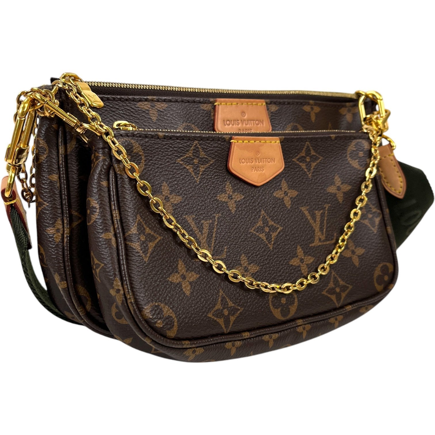 Women's Multi Pochette Accessories Bag Brown