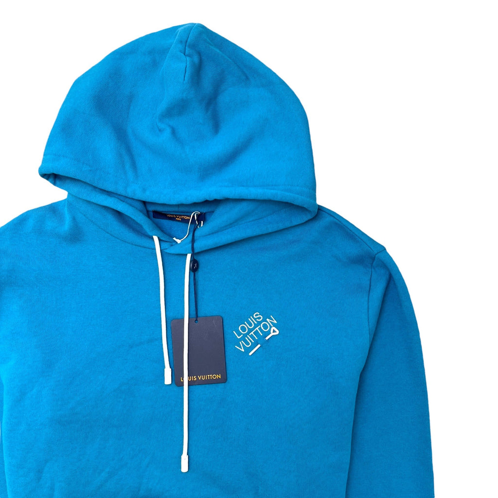 Men's Signature Hoodie Blue Size XL
