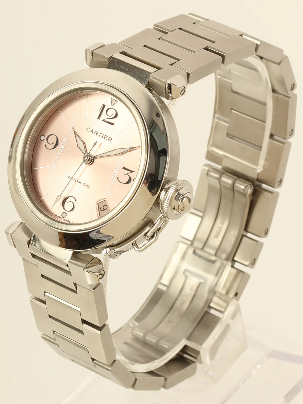 CARTIER Pasha C Silver/Pink