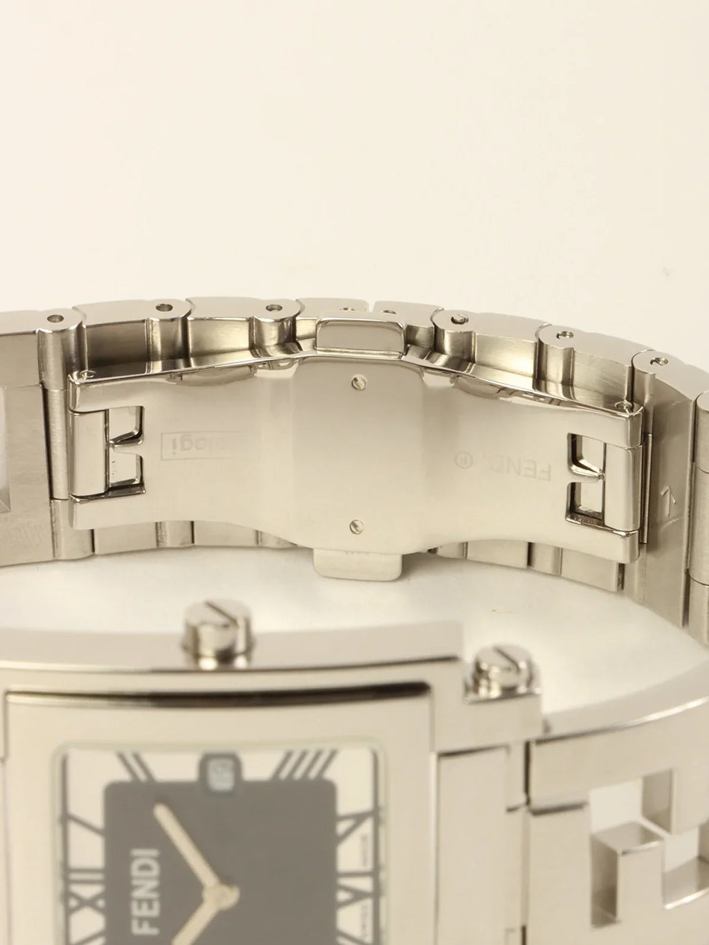 FENDI Quadro Watch Silver/Black