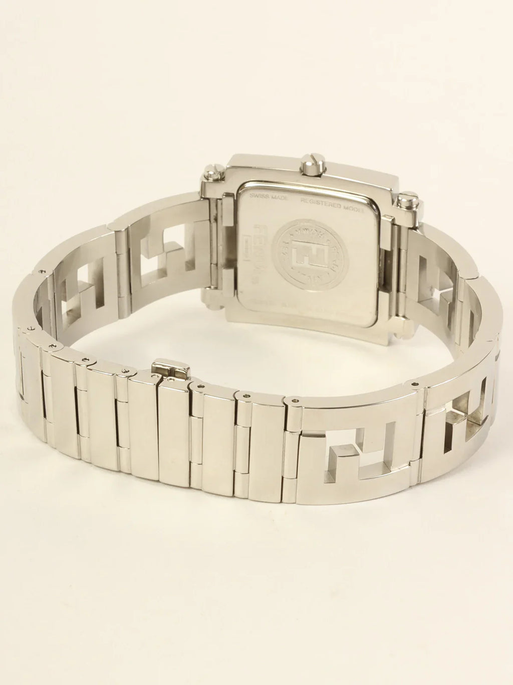 FENDI Quadro Watch Silver/Black