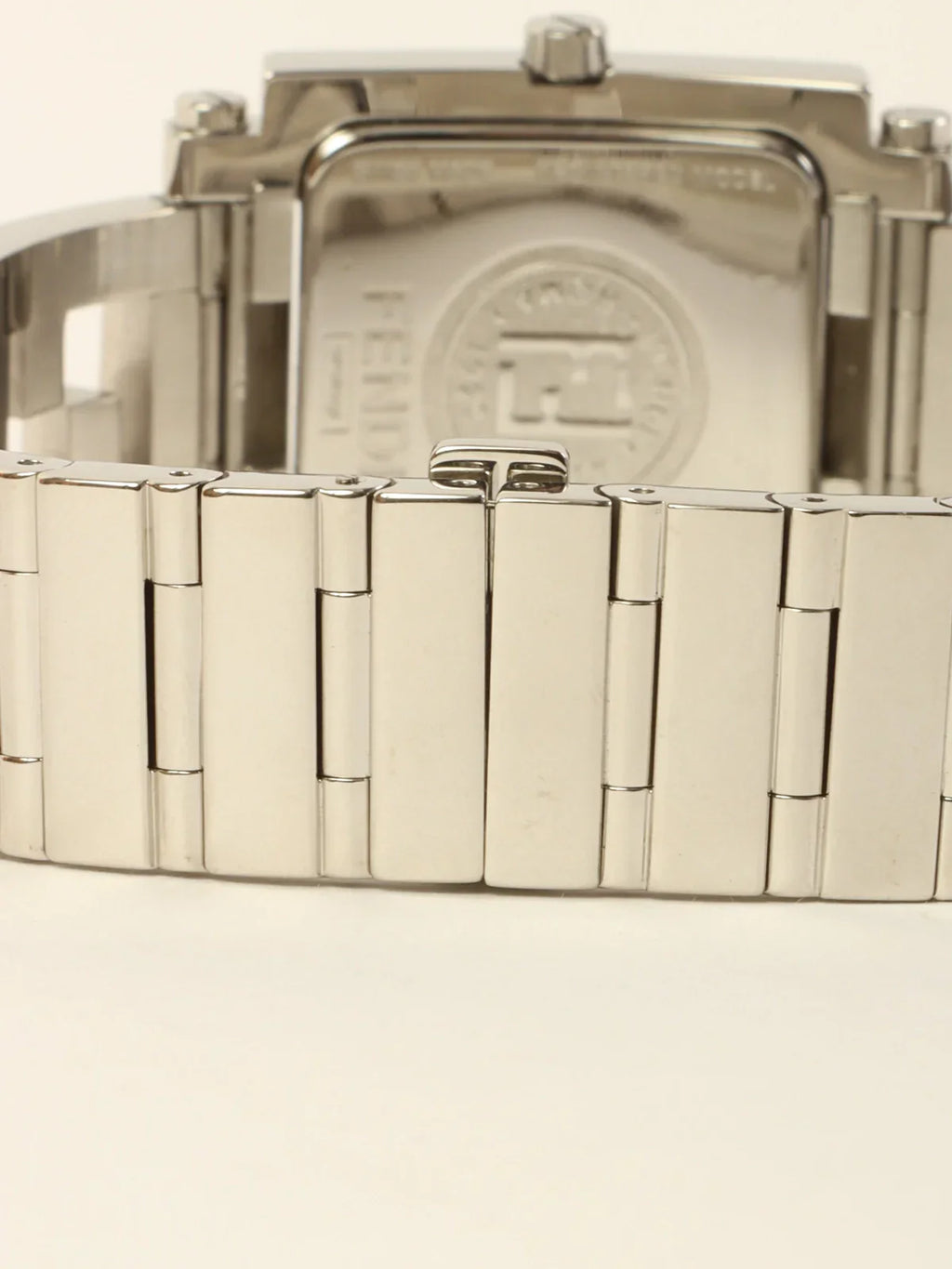 FENDI Quadro Watch Silver/Black