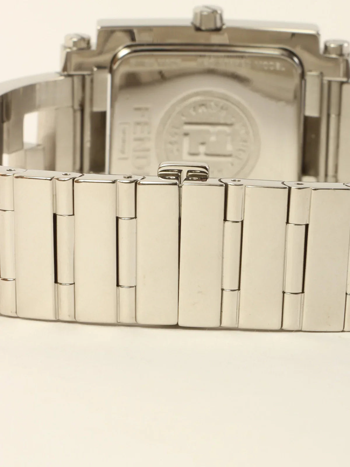 FENDI Quadro Watch Silver/Black