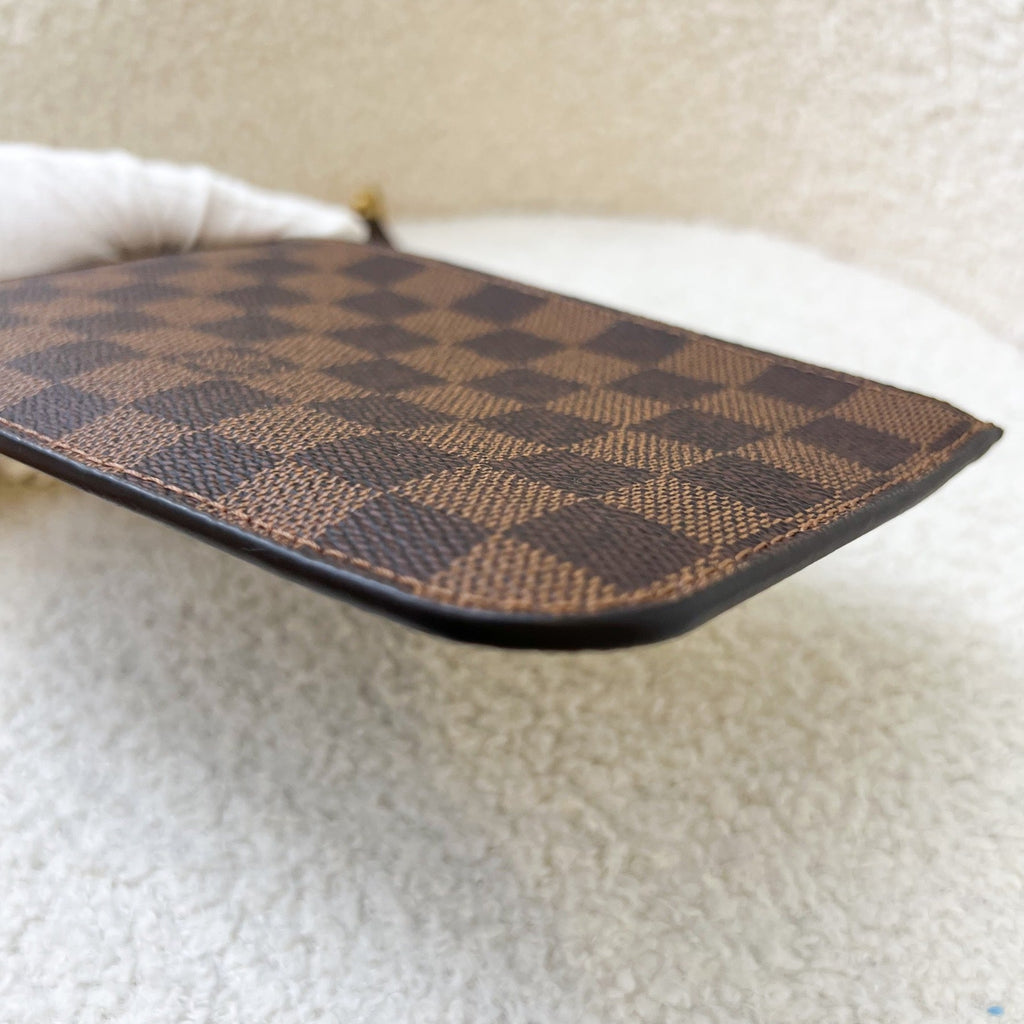LV Neverfull PM (with Pouch) in Damier Ebene Canvas and GHW