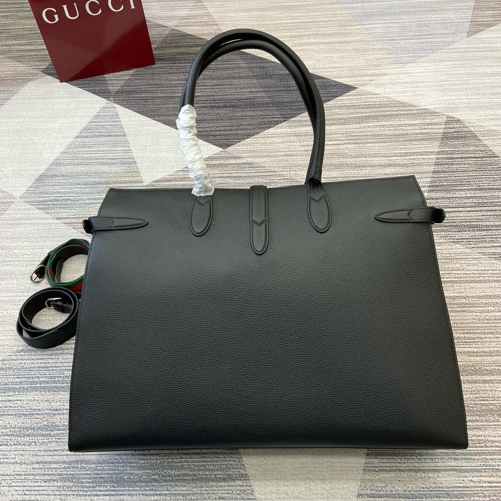 GC695 Large Tote Bag with Hook Closure /  19.7"W x 13.8"H x 6.3"D / HIGHEST QUALITY VERSION