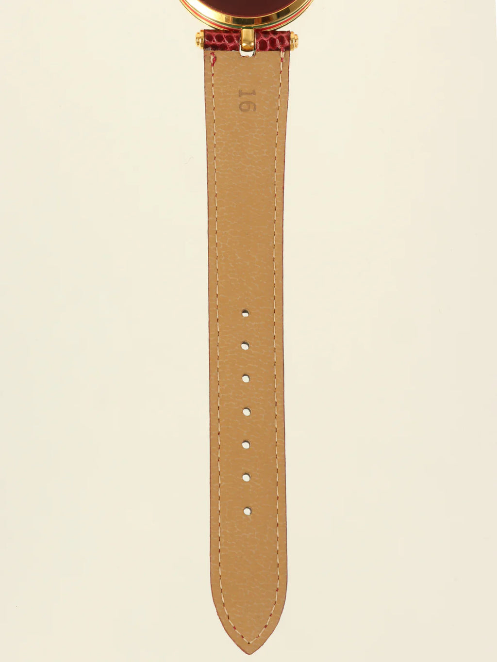 GUCCI Web Detailed Round Logo Watch Bordeaux