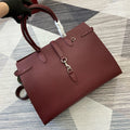 GC696 Large Tote Bag with Hook Closure /  19.7"W x 13.8"H x 6.3"D / HIGHEST QUALITY VERSION