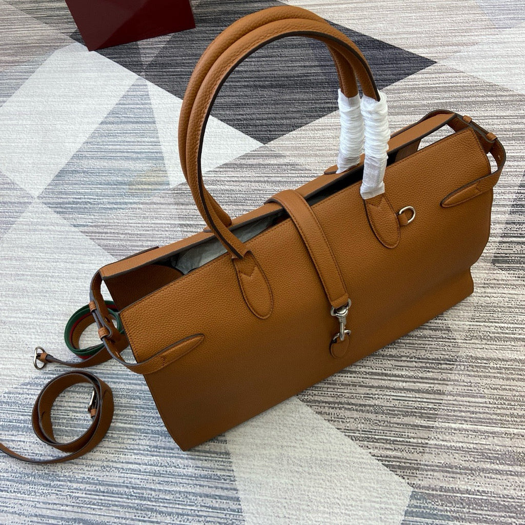 GC697 Large Tote Bag with Hook Closure /  19.7"W x 13.8"H x 6.3"D / HIGHEST QUALITY VERSION