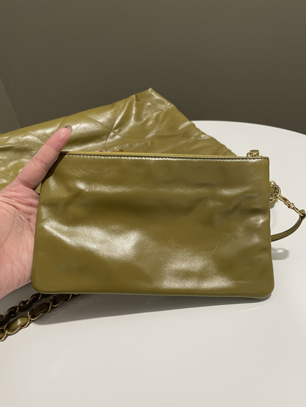 Chanel 22 Small Olive