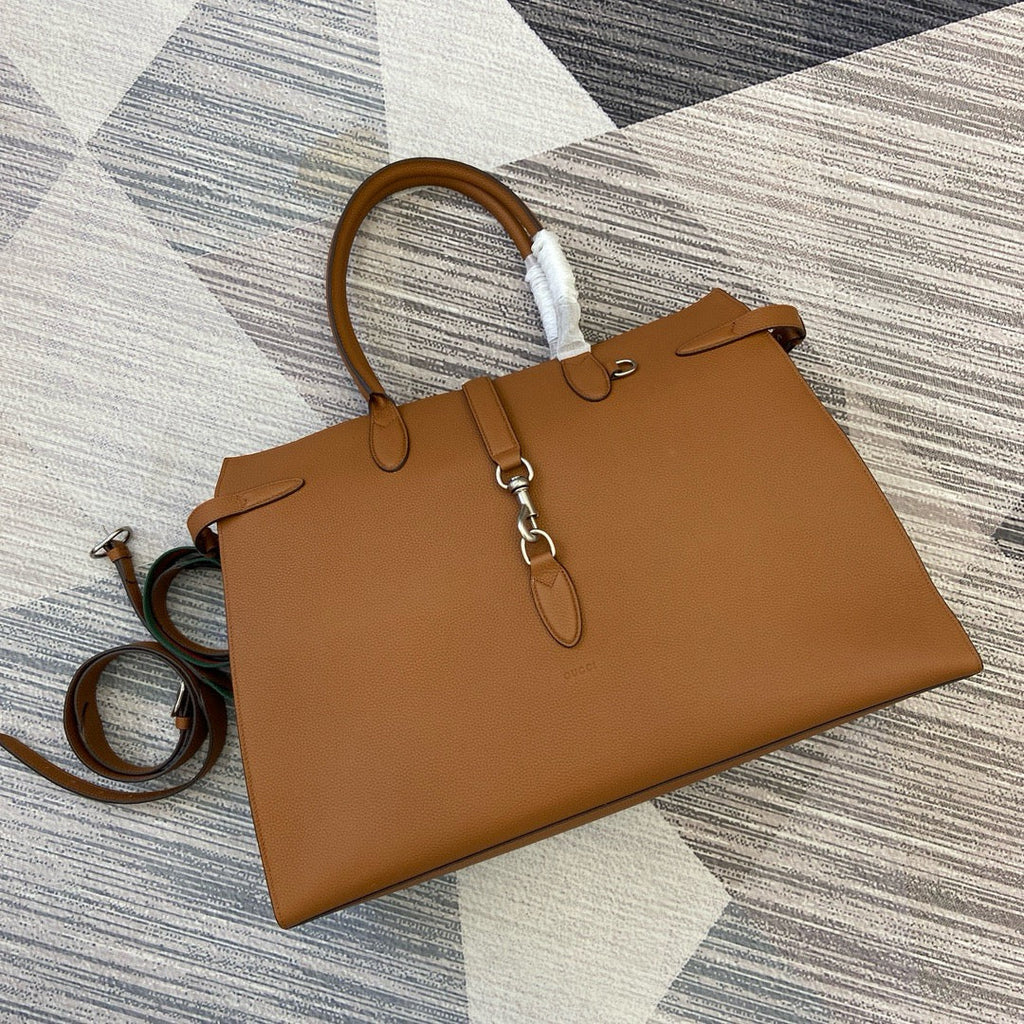GC697 Large Tote Bag with Hook Closure /  19.7"W x 13.8"H x 6.3"D / HIGHEST QUALITY VERSION