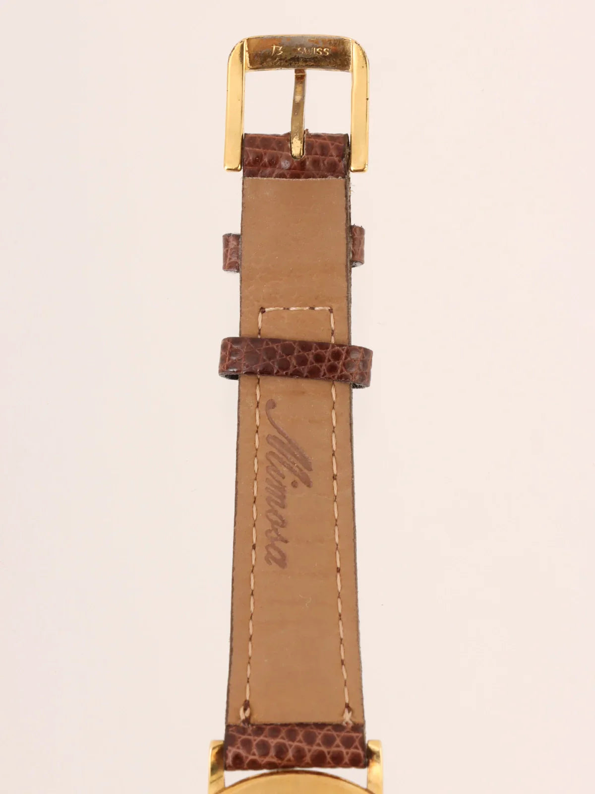 OMEGA Round Face De Ville Watch Gold/Brown