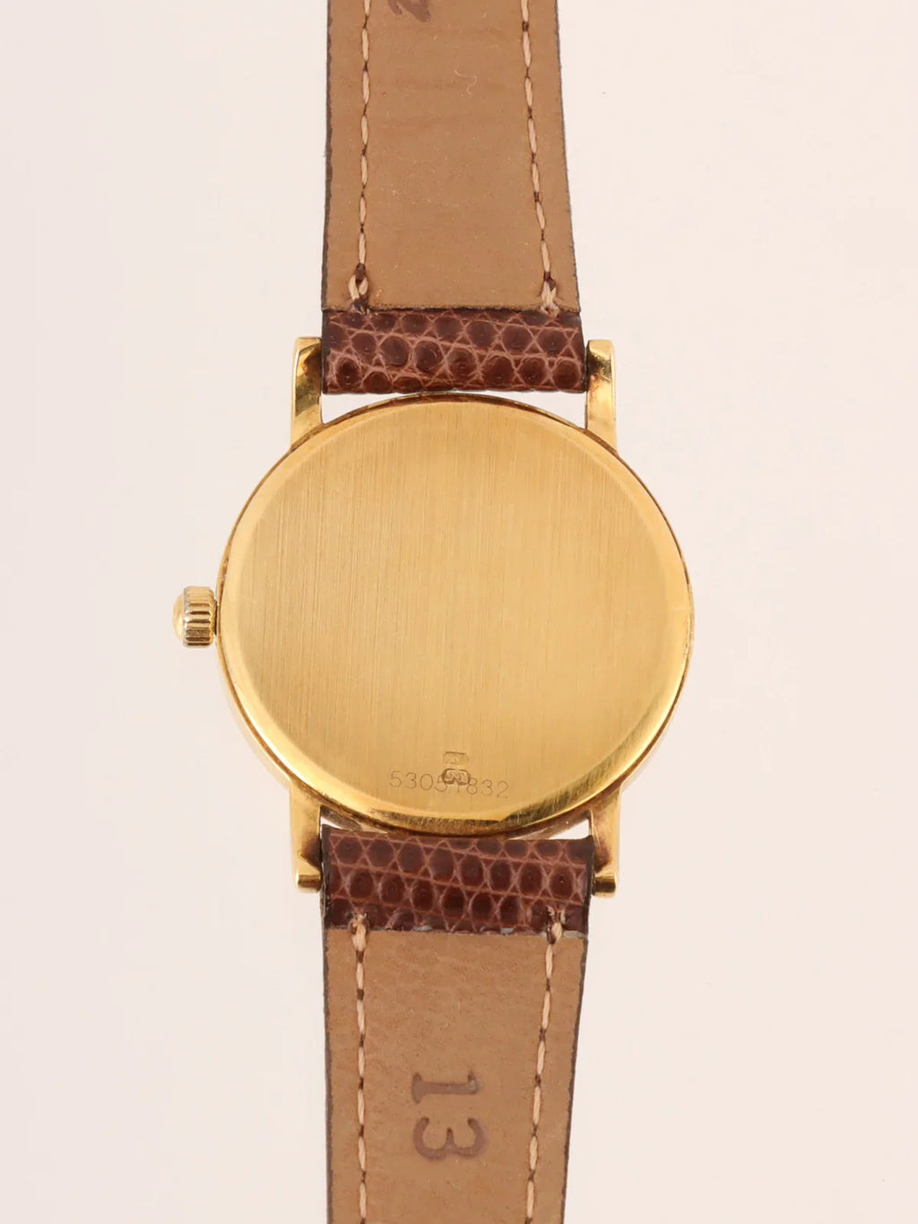 OMEGA Round Face De Ville Watch Gold/Brown