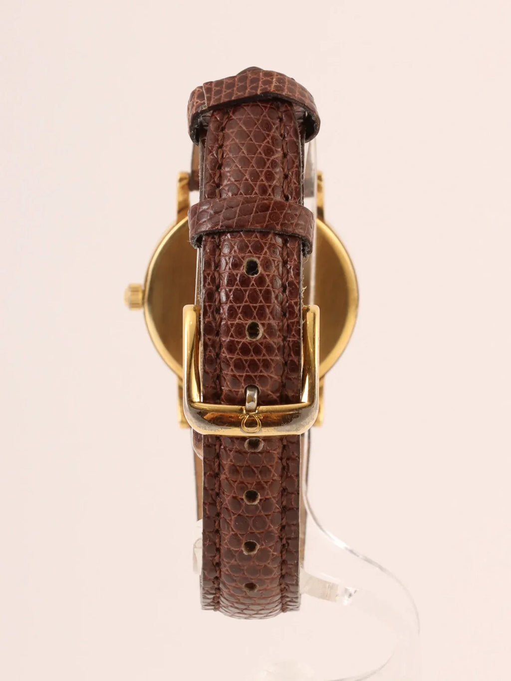 OMEGA Round Face De Ville Watch Gold/Brown