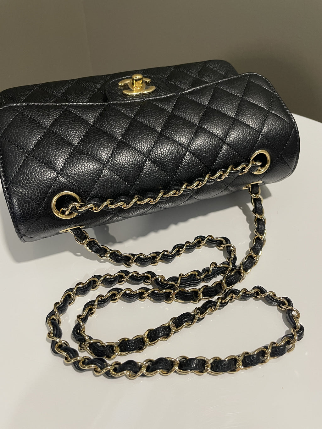 Chanel Classic Quilted Small Double Flap Black Caviar
