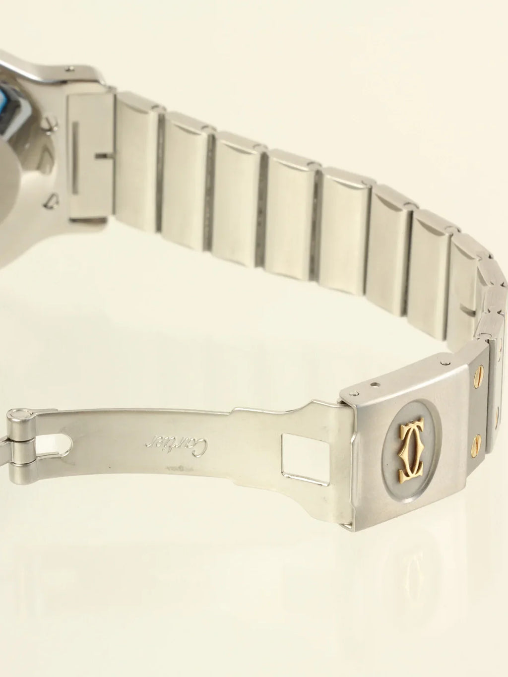 CARTIER Santos Octagon Lm Silver/Gold