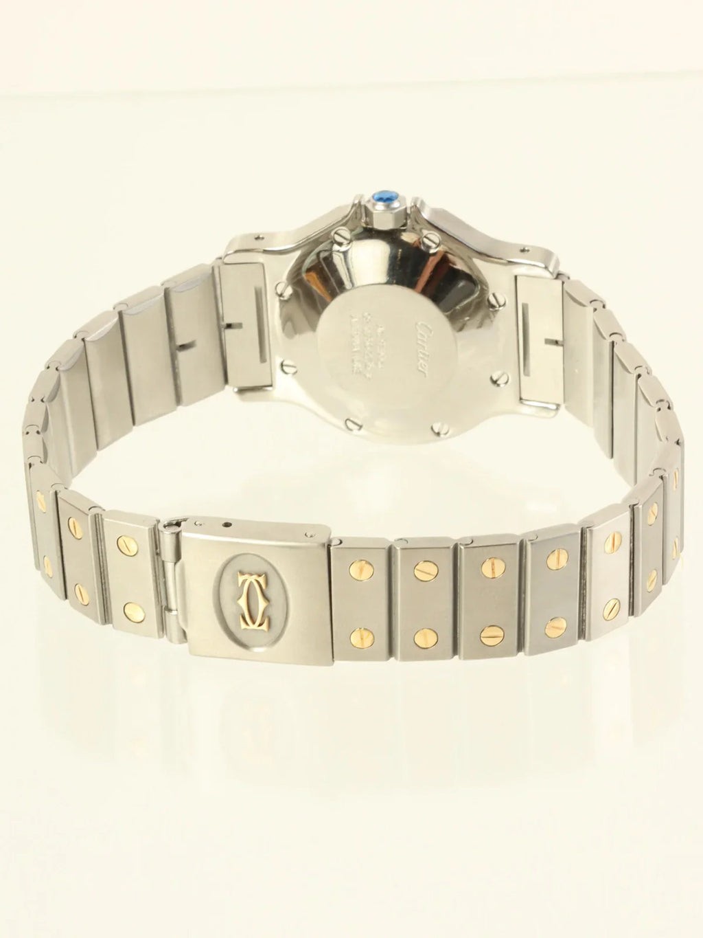CARTIER Santos Octagon Lm Silver/Gold