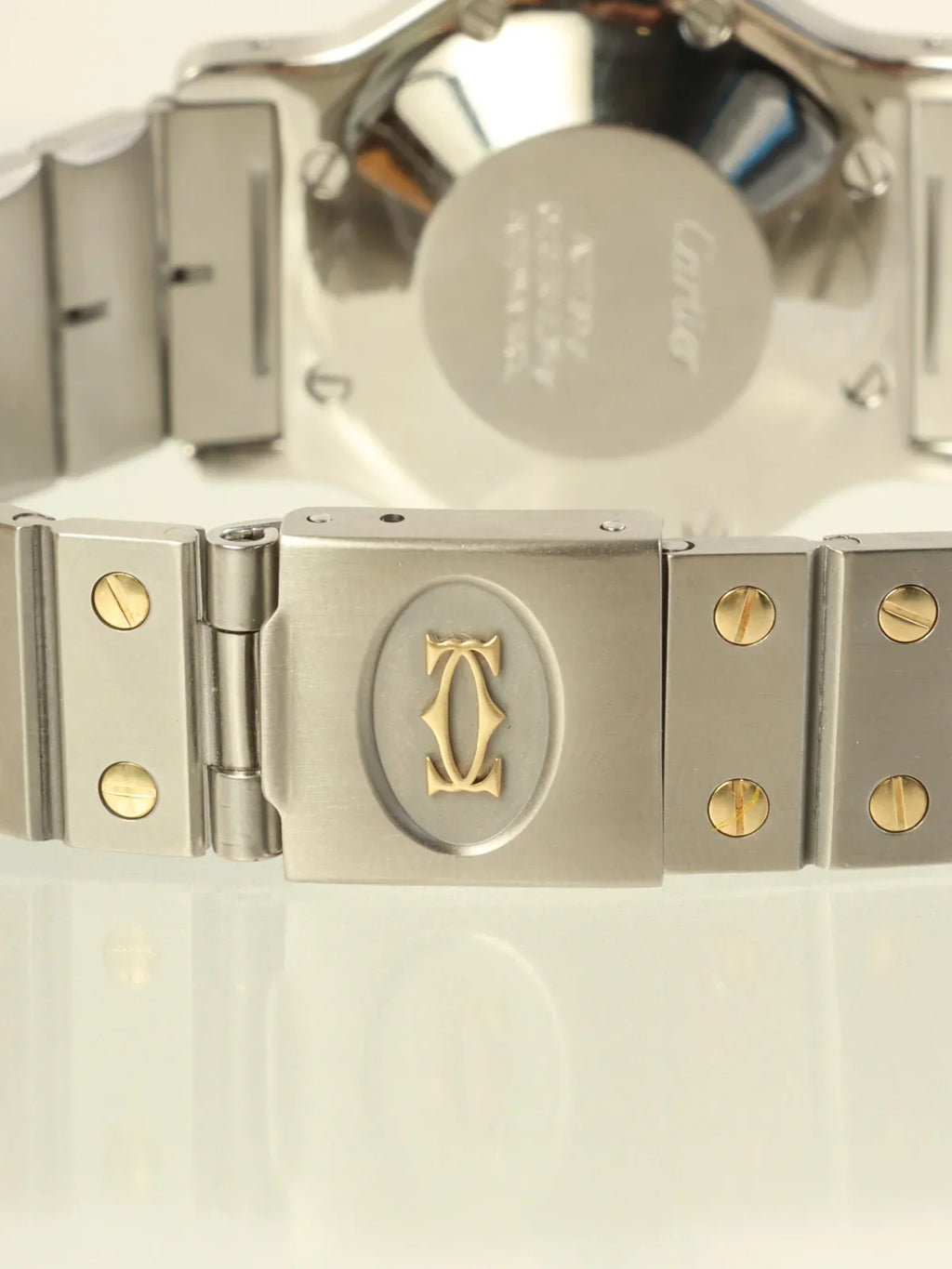 CARTIER Santos Octagon Lm Silver/Gold